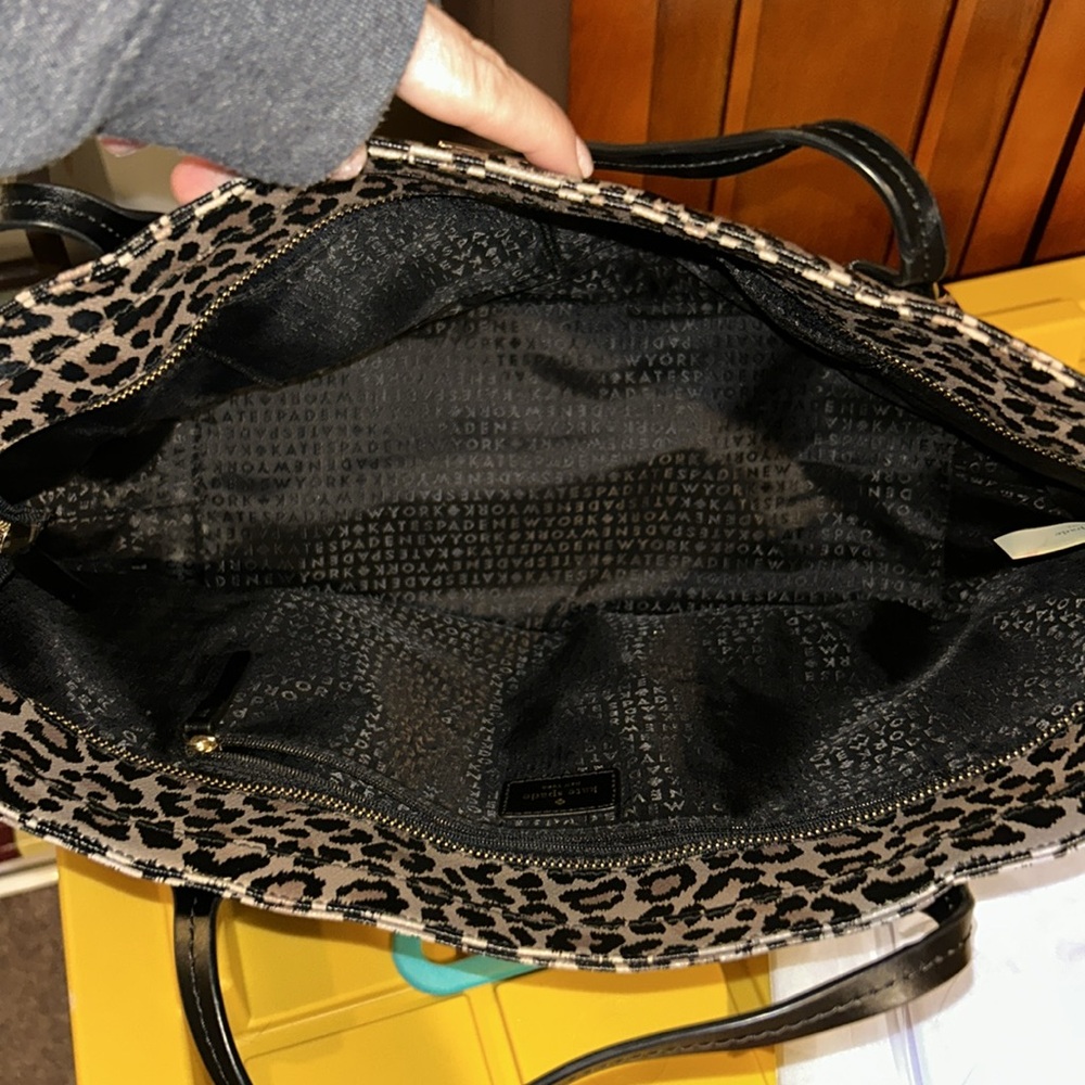 Kate Spade leopard tote - Picture 2 of 4